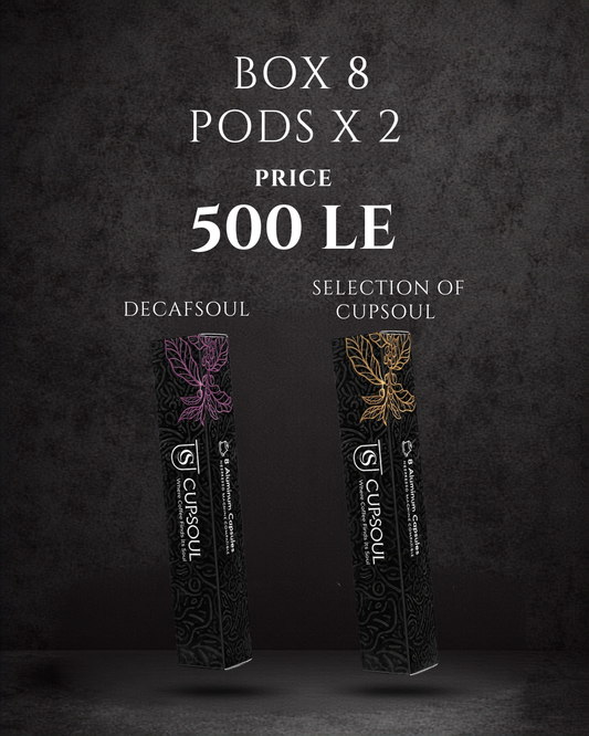 Decafsoul 8 Pods + Selection Of Cupsoul 8 Pods